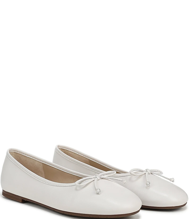 Sam Edelman Alie Leather Bow Detail Ballet Flats