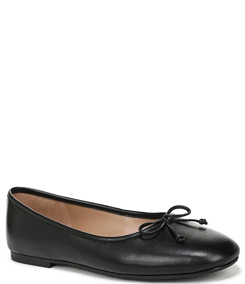 Sam Edelman Alie Leather Bow Detail Ballet Flats