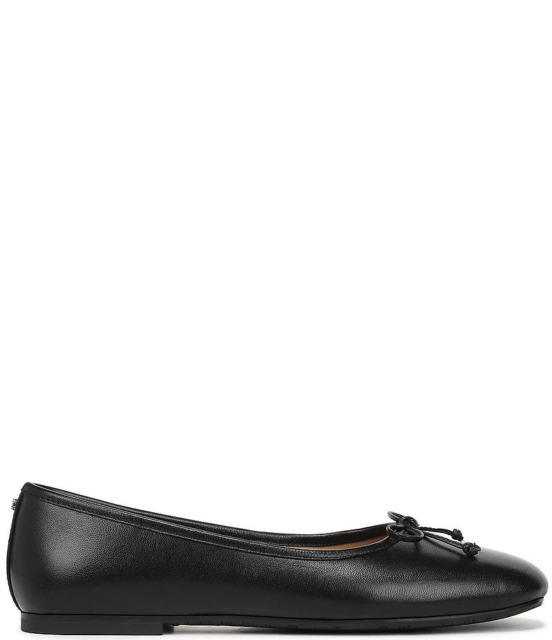 Sam Edelman Alie Leather Bow Detail Ballet Flats