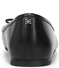 Sam Edelman Alie Leather Bow Detail Ballet Flats