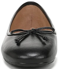 Sam Edelman Alie Leather Bow Detail Ballet Flats