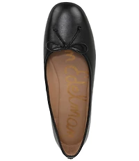 Sam Edelman Alie Leather Bow Detail Ballet Flats