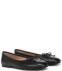 Sam Edelman Alie Leather Bow Detail Ballet Flats