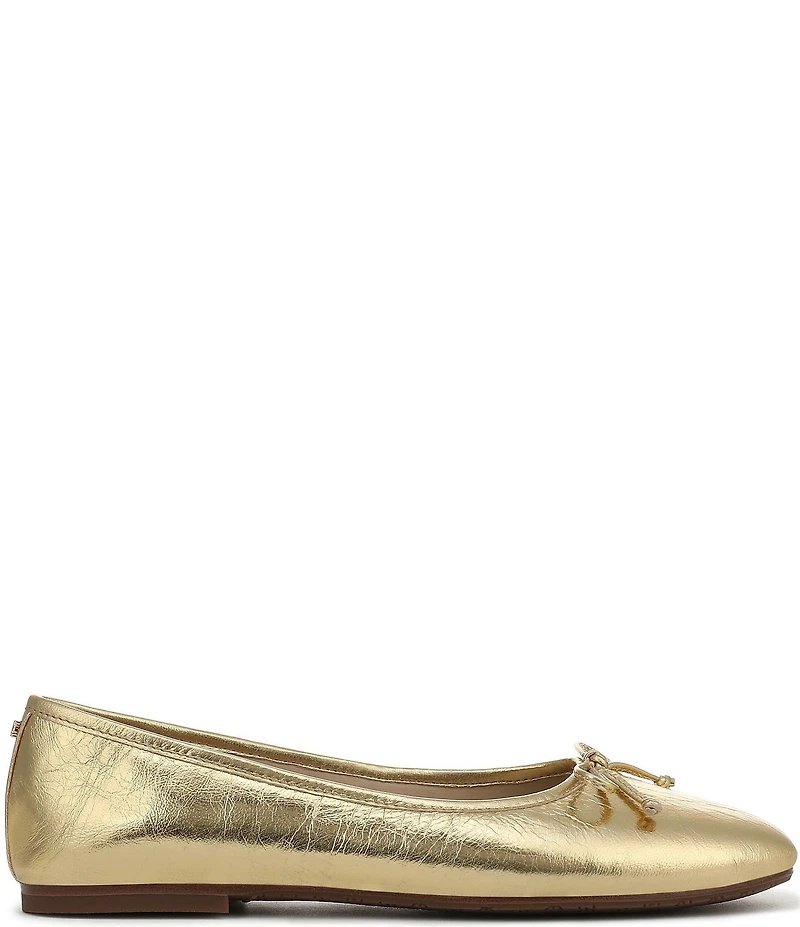 Sam Edelman Alie Leather Bow Detail Ballet Flats