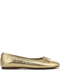 Sam Edelman Alie Leather Bow Detail Ballet Flats