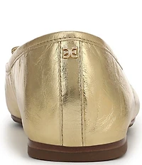 Sam Edelman Alie Leather Bow Detail Ballet Flats
