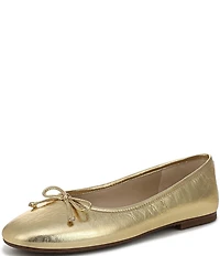 Sam Edelman Alie Leather Bow Detail Ballet Flats