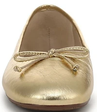 Sam Edelman Alie Leather Bow Detail Ballet Flats