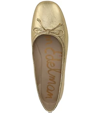 Sam Edelman Alie Leather Bow Detail Ballet Flats