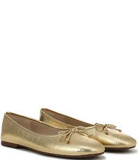 Sam Edelman Alie Leather Bow Detail Ballet Flats