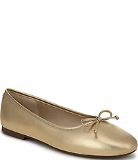 Sam Edelman Alie Leather Bow Detail Ballet Flats