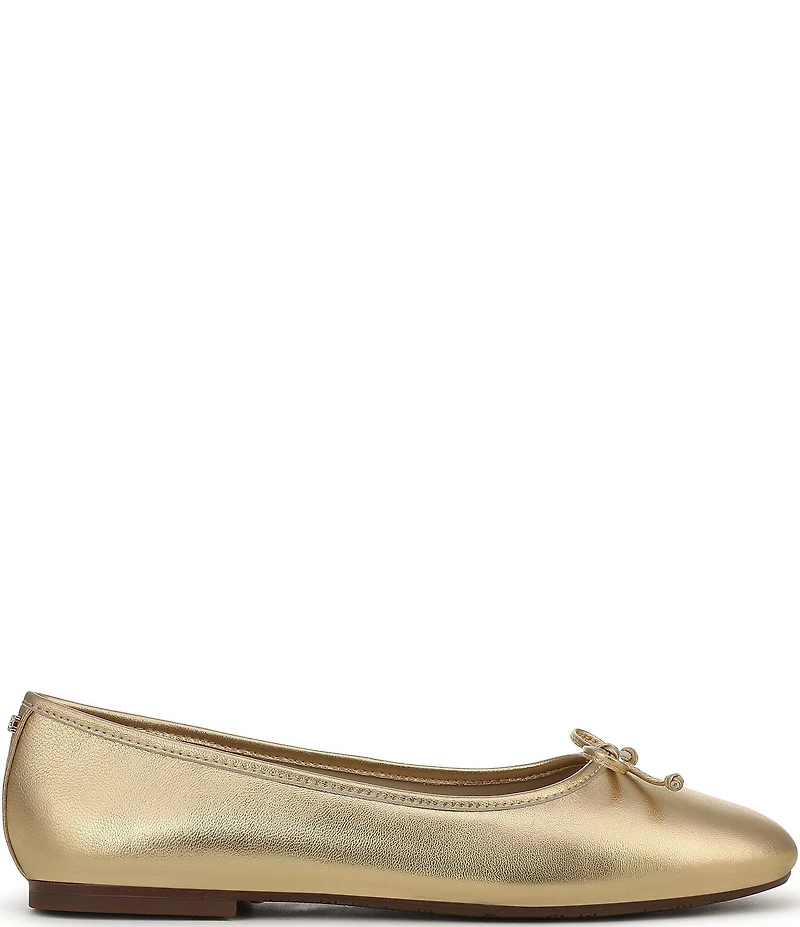 Sam Edelman Alie Leather Bow Detail Ballet Flats