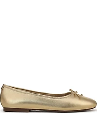Sam Edelman Alie Leather Bow Detail Ballet Flats
