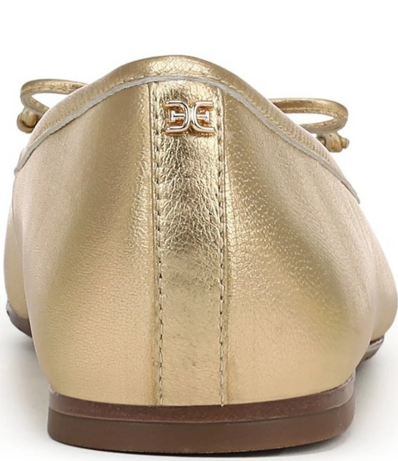 Sam Edelman Alie Leather Bow Detail Ballet Flats