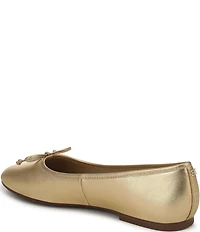 Sam Edelman Alie Leather Bow Detail Ballet Flats