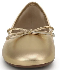 Sam Edelman Alie Leather Bow Detail Ballet Flats