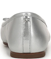 Sam Edelman Alie Leather Bow Detail Ballet Flats