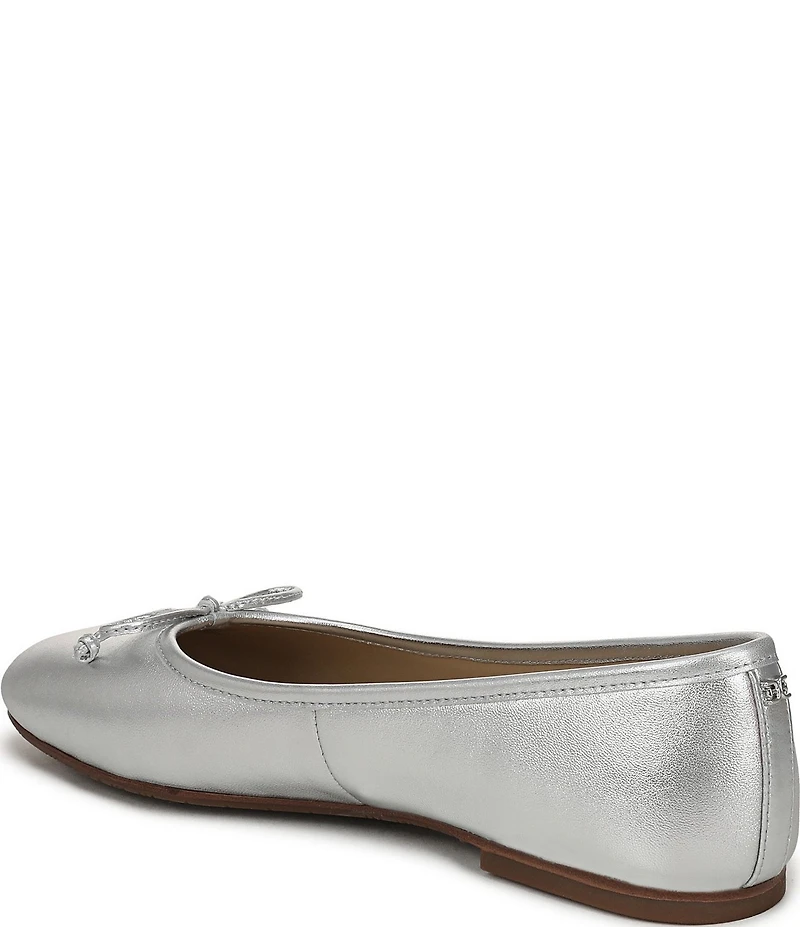 Sam Edelman Alie Leather Bow Detail Ballet Flats