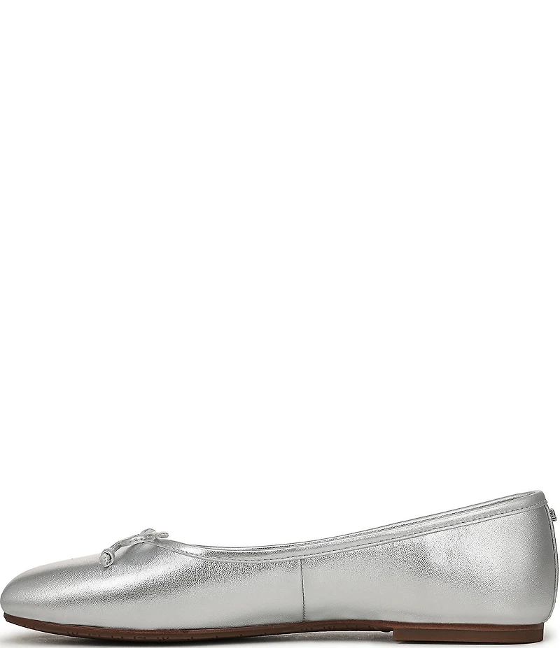 Sam Edelman Alie Leather Bow Detail Ballet Flats