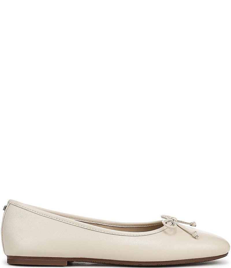 Sam Edelman Alie Leather Bow Detail Ballet Flats