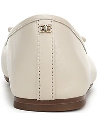 Sam Edelman Alie Leather Bow Detail Ballet Flats