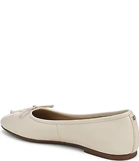 Sam Edelman Alie Leather Bow Detail Ballet Flats