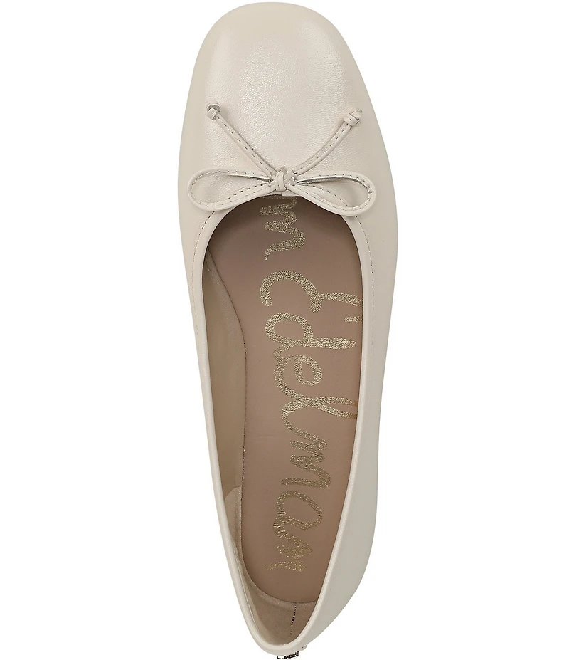 Sam Edelman Alie Leather Bow Detail Ballet Flats