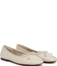Sam Edelman Alie Leather Bow Detail Ballet Flats