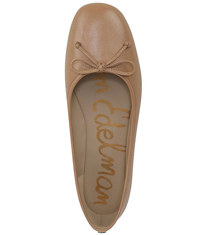 Sam Edelman Alie Leather Bow Detail Ballet Flats