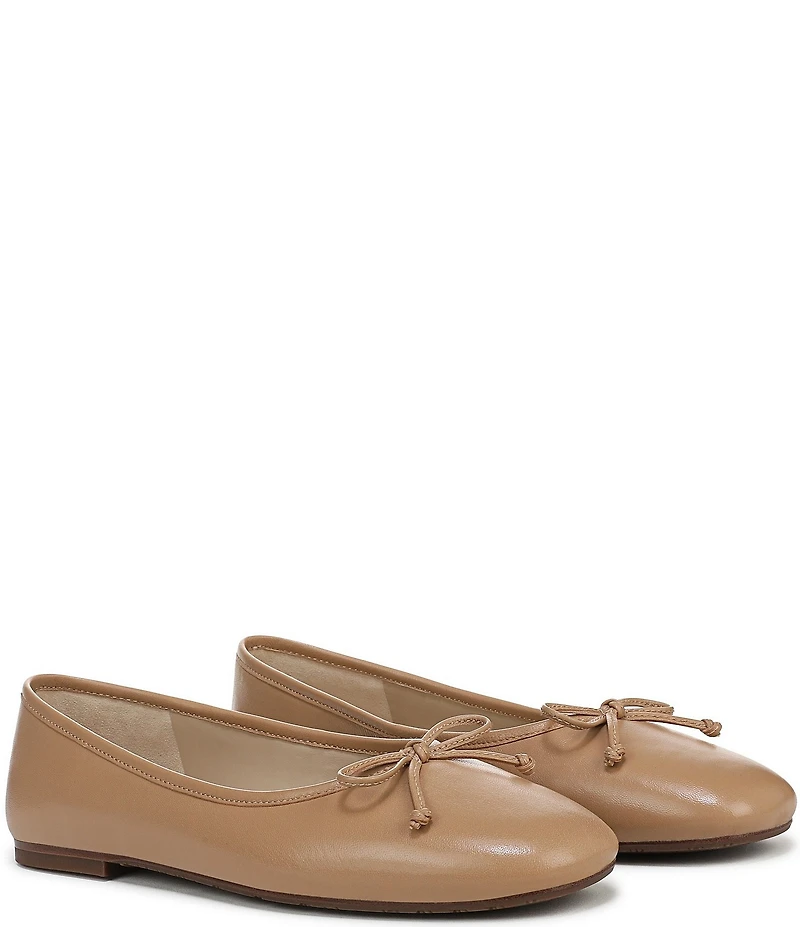 Sam Edelman Alie Leather Bow Detail Ballet Flats