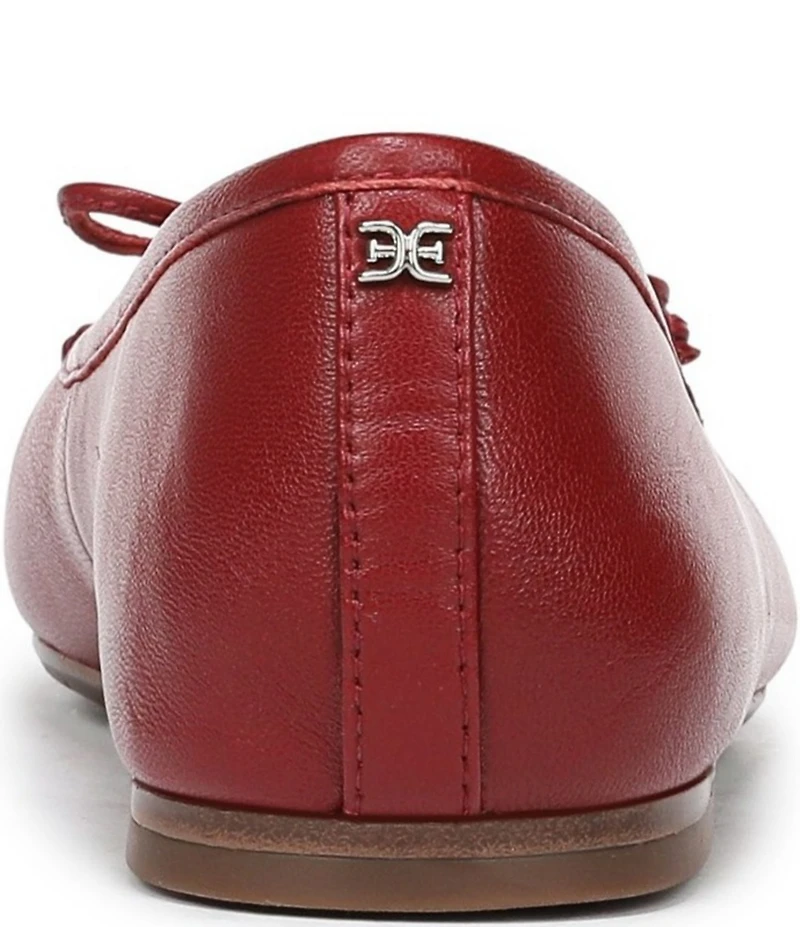 Sam Edelman Alie Leather Bow Detail Ballet Flats