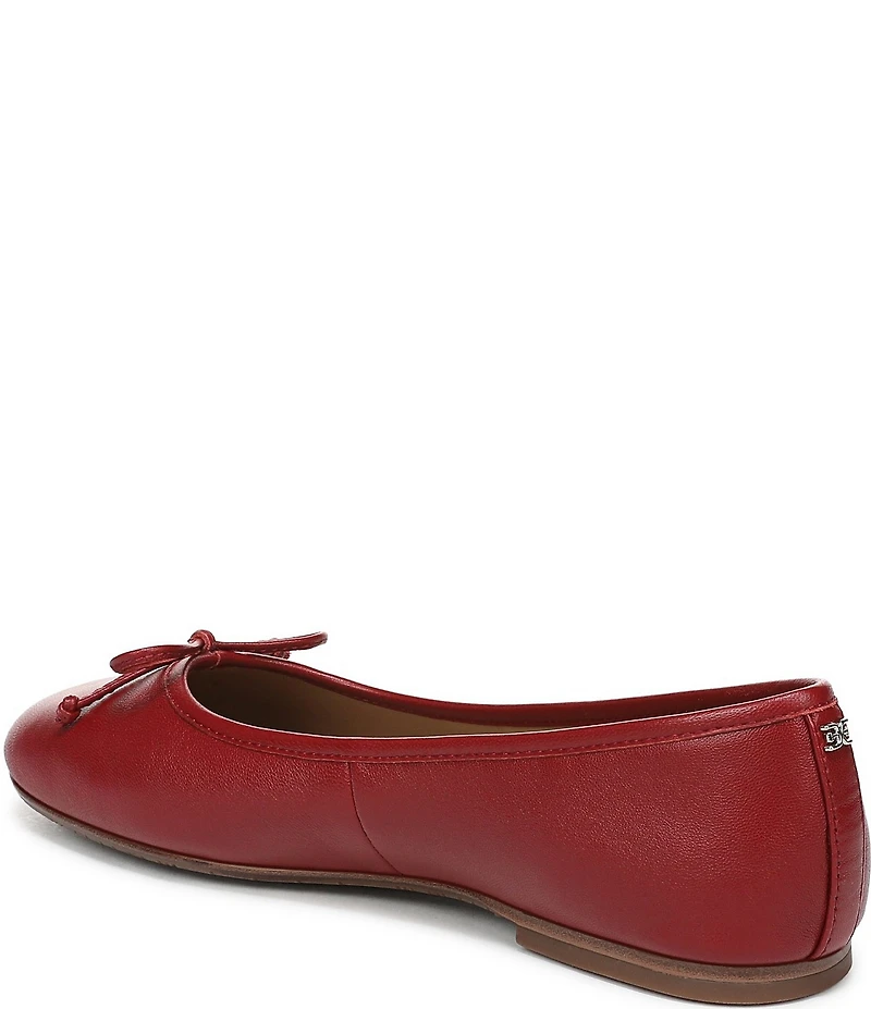 Sam Edelman Alie Leather Bow Detail Ballet Flats
