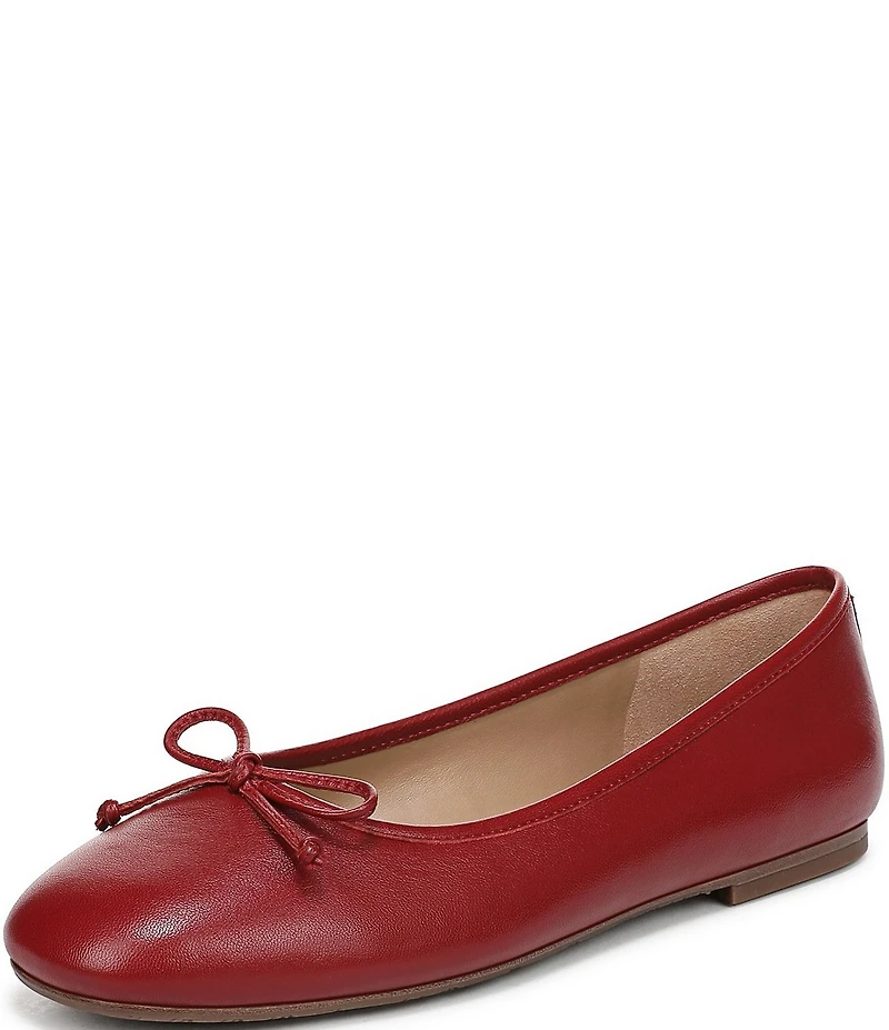 Sam Edelman Alie Leather Bow Detail Ballet Flats