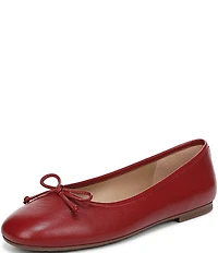 Sam Edelman Alie Leather Bow Detail Ballet Flats