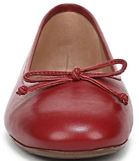 Sam Edelman Alie Leather Bow Detail Ballet Flats