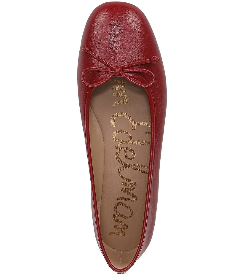 Sam Edelman Alie Leather Bow Detail Ballet Flats