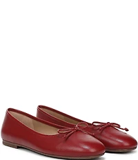 Sam Edelman Alie Leather Bow Detail Ballet Flats