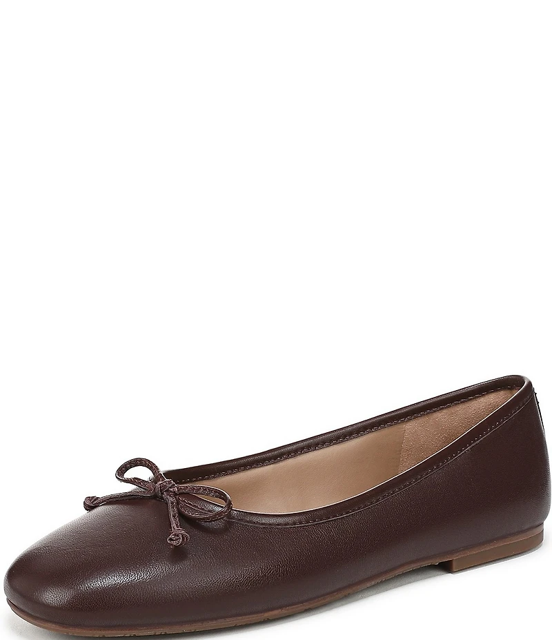 Sam Edelman Alie Leather Bow Detail Ballet Flats