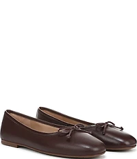 Sam Edelman Alie Leather Bow Detail Ballet Flats