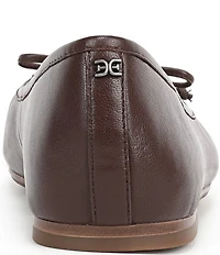 Sam Edelman Alie Leather Bow Detail Ballet Flats