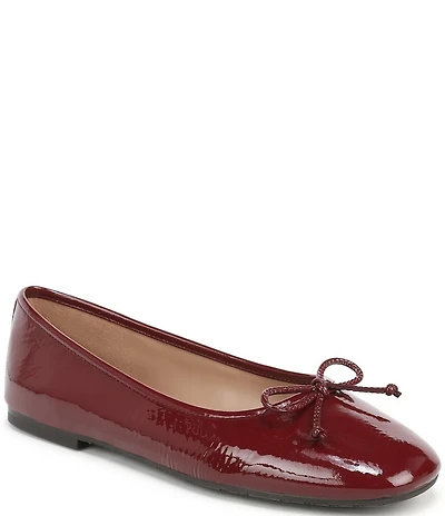 Sam Edelman Alie Patent Leather Bow Detail Ballet Flats