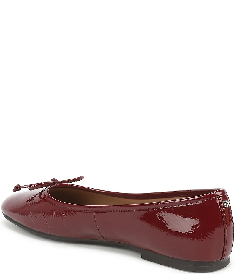 Sam Edelman Alie Patent Leather Bow Detail Ballet Flats