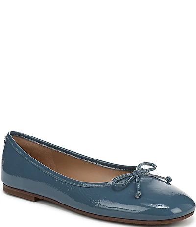 Sam Edelman Alie Patent Leather Bow Detail Ballet Flats
