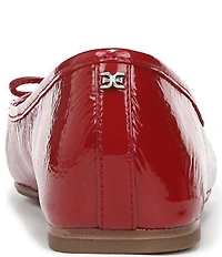 Sam Edelman Alie Patent Leather Bow Detail Ballet Flats