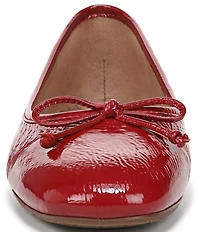 Sam Edelman Alie Patent Leather Bow Detail Ballet Flats
