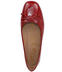 Sam Edelman Alie Patent Leather Bow Detail Ballet Flats