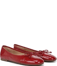 Sam Edelman Alie Patent Leather Bow Detail Ballet Flats