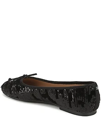 Sam Edelman Alie Sequined Velvet Bow Detail Ballet Flats