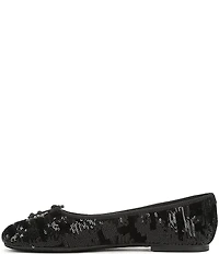 Sam Edelman Alie Sequined Velvet Bow Detail Ballet Flats