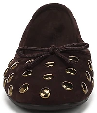 Sam Edelman Alie Studded Suede Bow Detail Ballet Flats